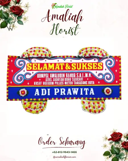Papan Bunga Ucapan Selamat Blotongan